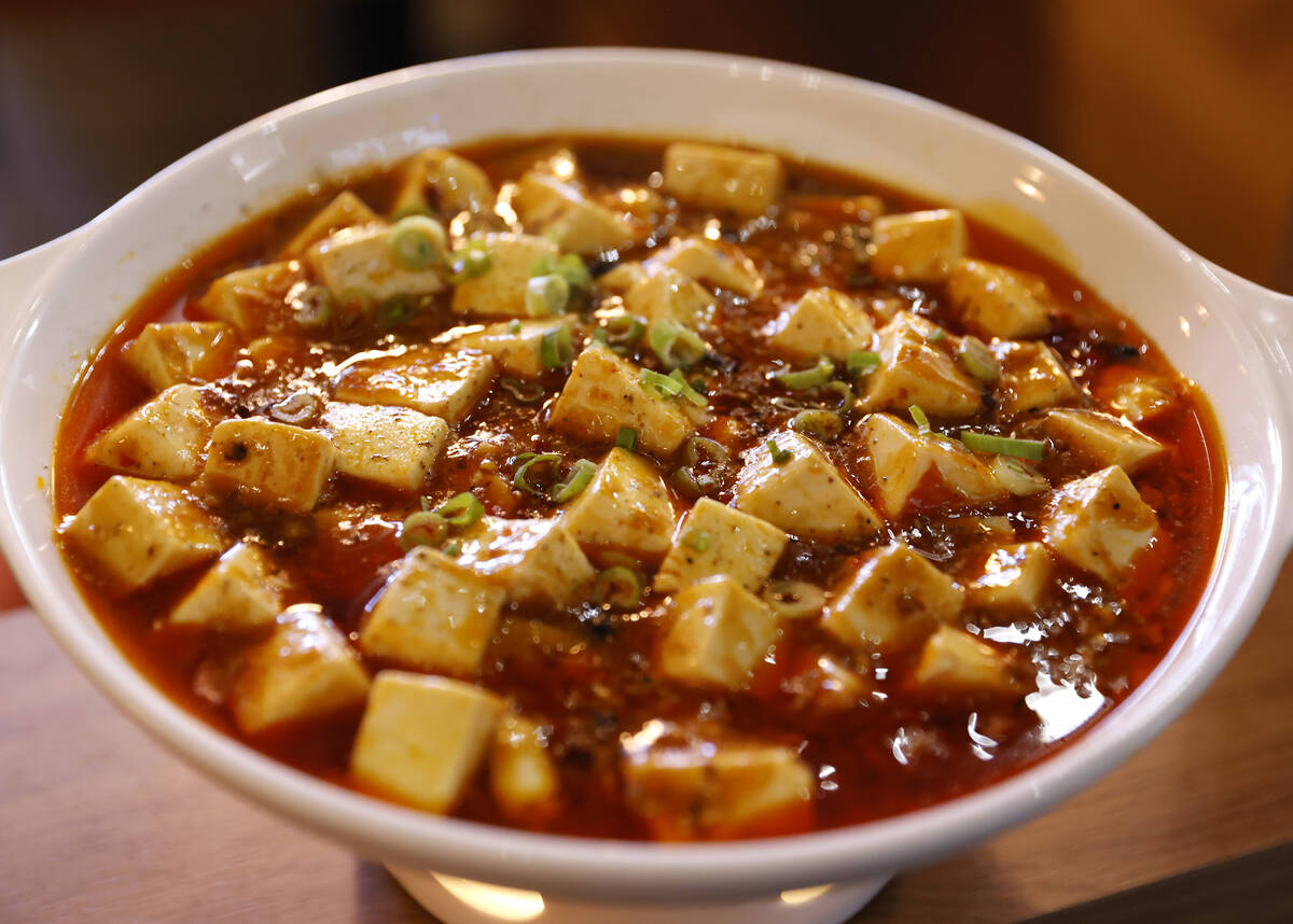 Mapo tofu is displayed at China Mama on Friday, June 5, 2026, in Henderson. (Bizuayehu Tesfaye/ ...