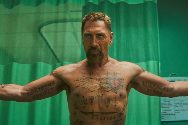 This image released by Apple shows Javier Bardem in a scene from "Cape Fear." (Apple ...