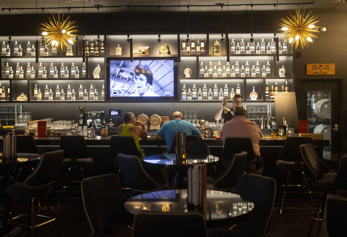 The bar in the tasting room at Las Vegas Distillery, Thursday, Oct. 10, 2024, in Henderson. (Da ...