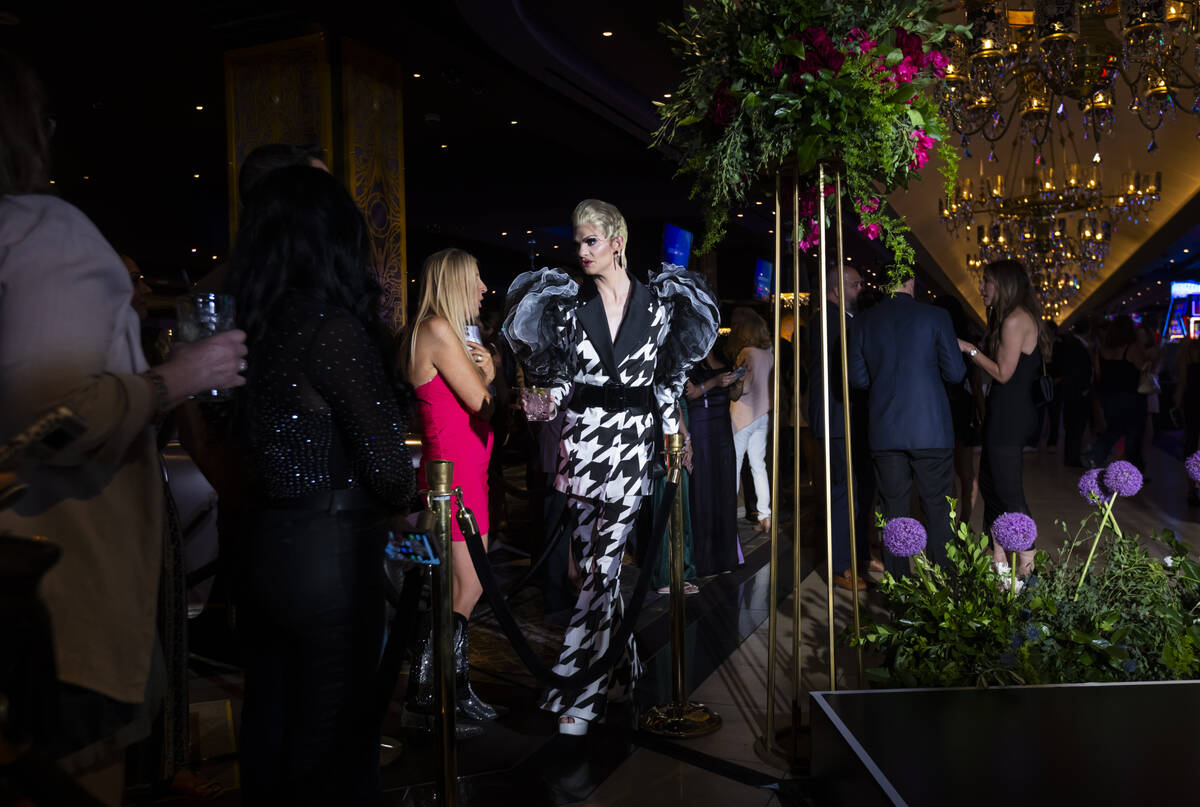 Elliott with 2 Ts arrives for the grand opening of The Vanderpump Hotel on Thursday, June 11, 2 ...