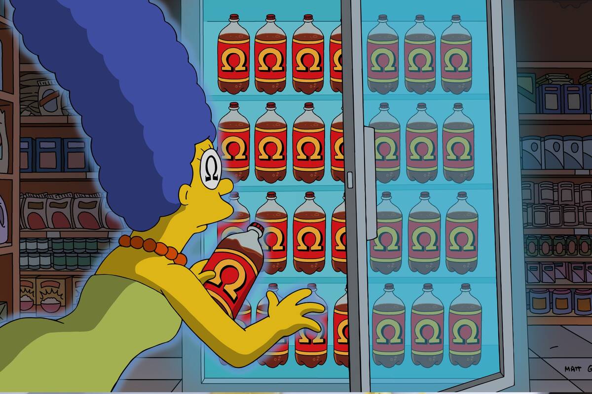 Marge Simpson is shown at Meow Wolf's OmegaMart, the main attraction at Area15, in "The Simpson ...