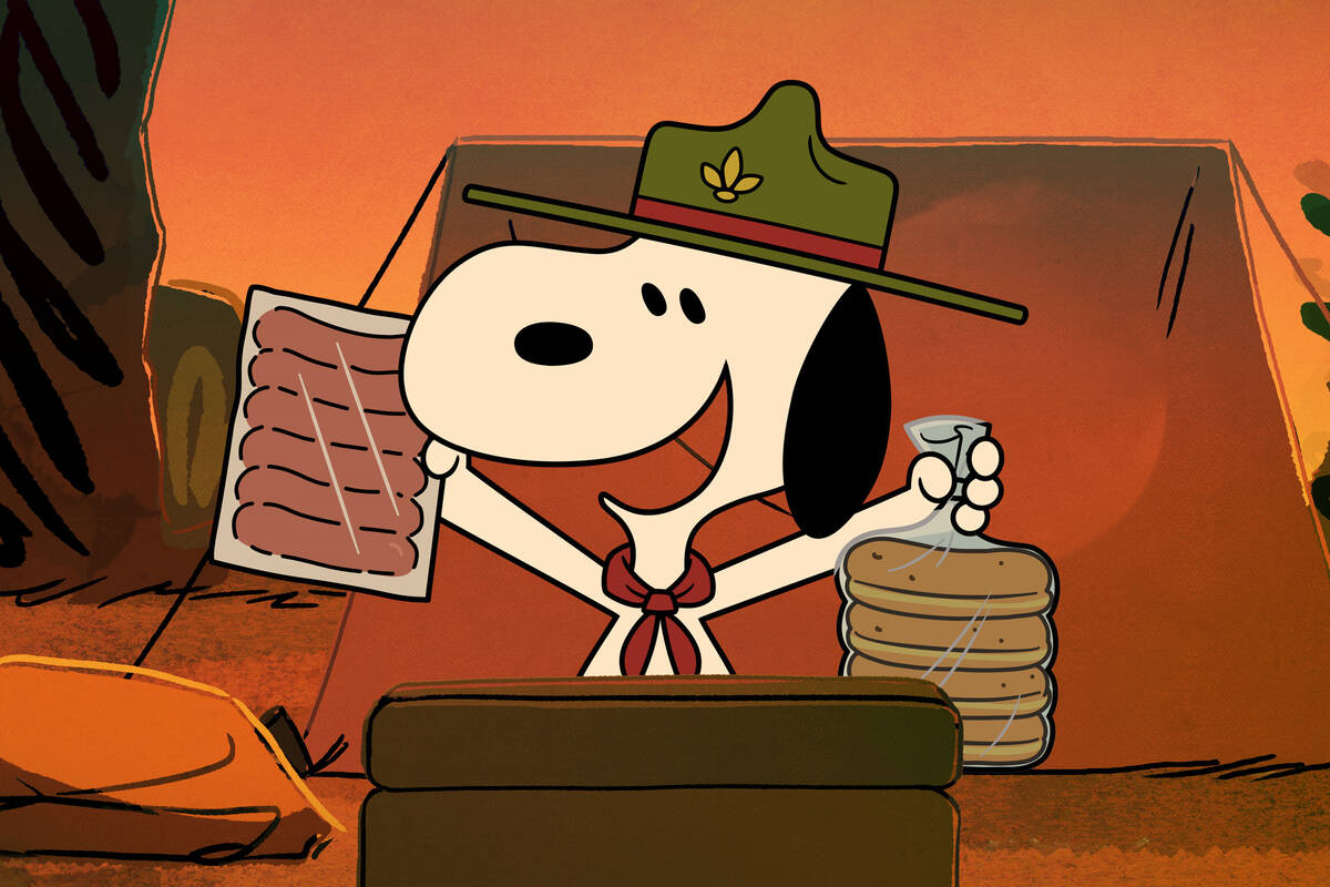 Snoopy in "Camp Snoopy," returning June 26, 2026, for its second season on Apple TV. ...