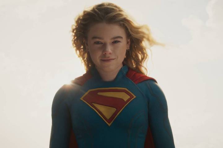 Milly Alcock as Kara Zor-El in “Supergirl.” (Warner Bros. Pictures)