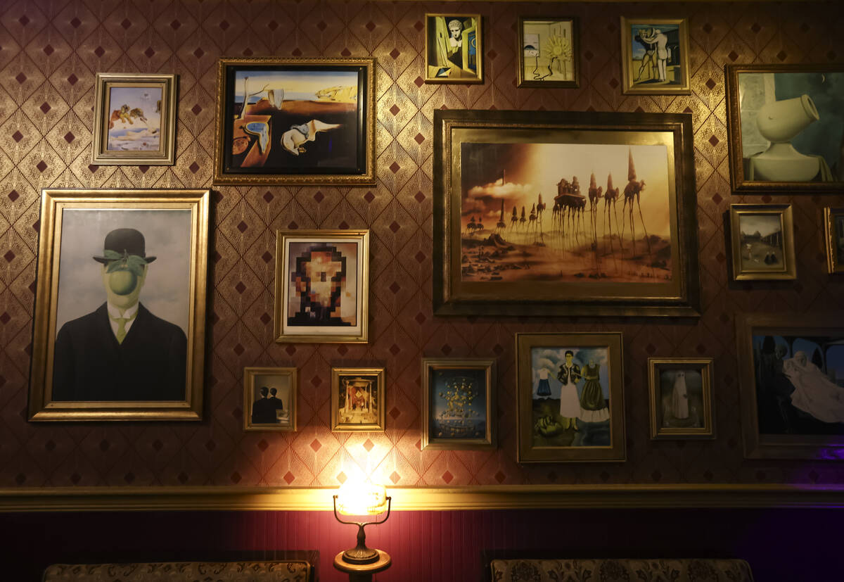 An interior view of Bizarre Bar is seen Wednesday, April 8, 2026, in Las Vegas. (Chase Stevens/ ...