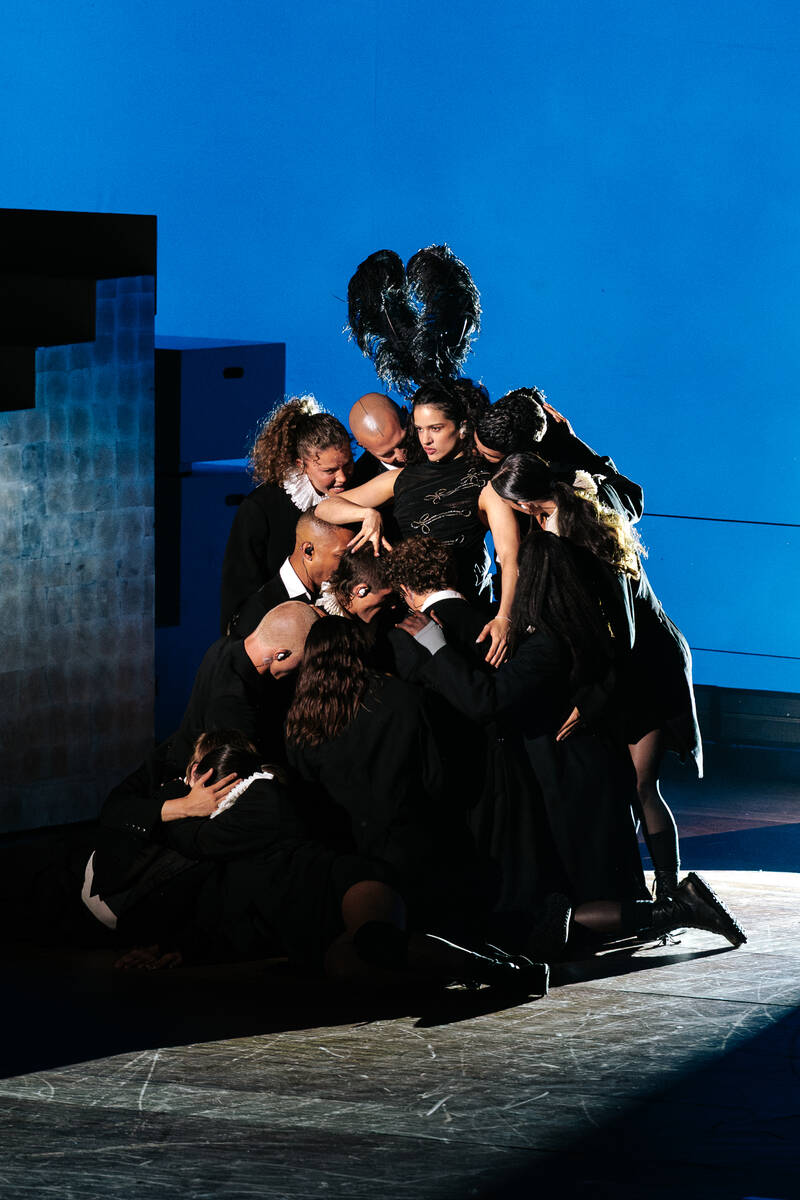 Spanish pop star Rosalía performs on her Lux Tour, which began earlier this year in France, an ...