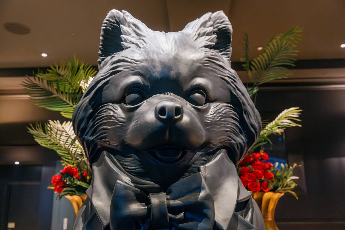The interior of the new Gigolo Lounge, including a large statue of Giggy himself, on Friday, Ju ...