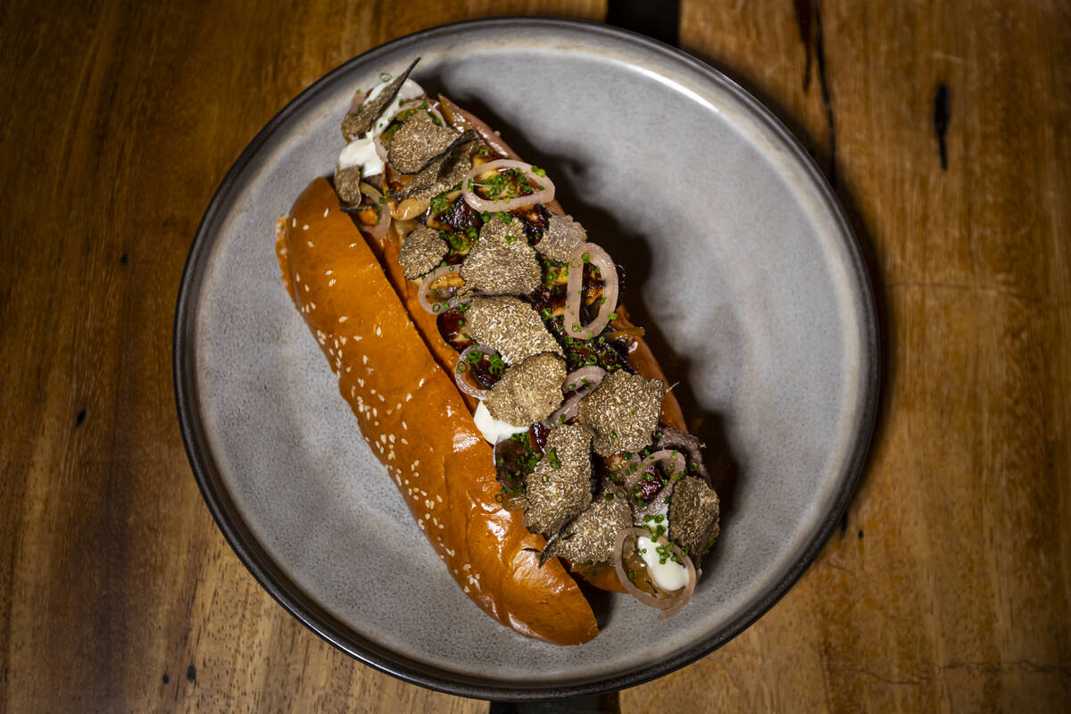 The $100 cheesesteak is seen at The Guest House at Town Square on Wednesday, Aug. 12, 2026, in ...