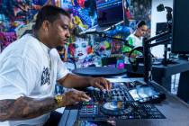 Chris Clark works the board at CTRL Room which offers a 90-minute DJ experience with instructio ...