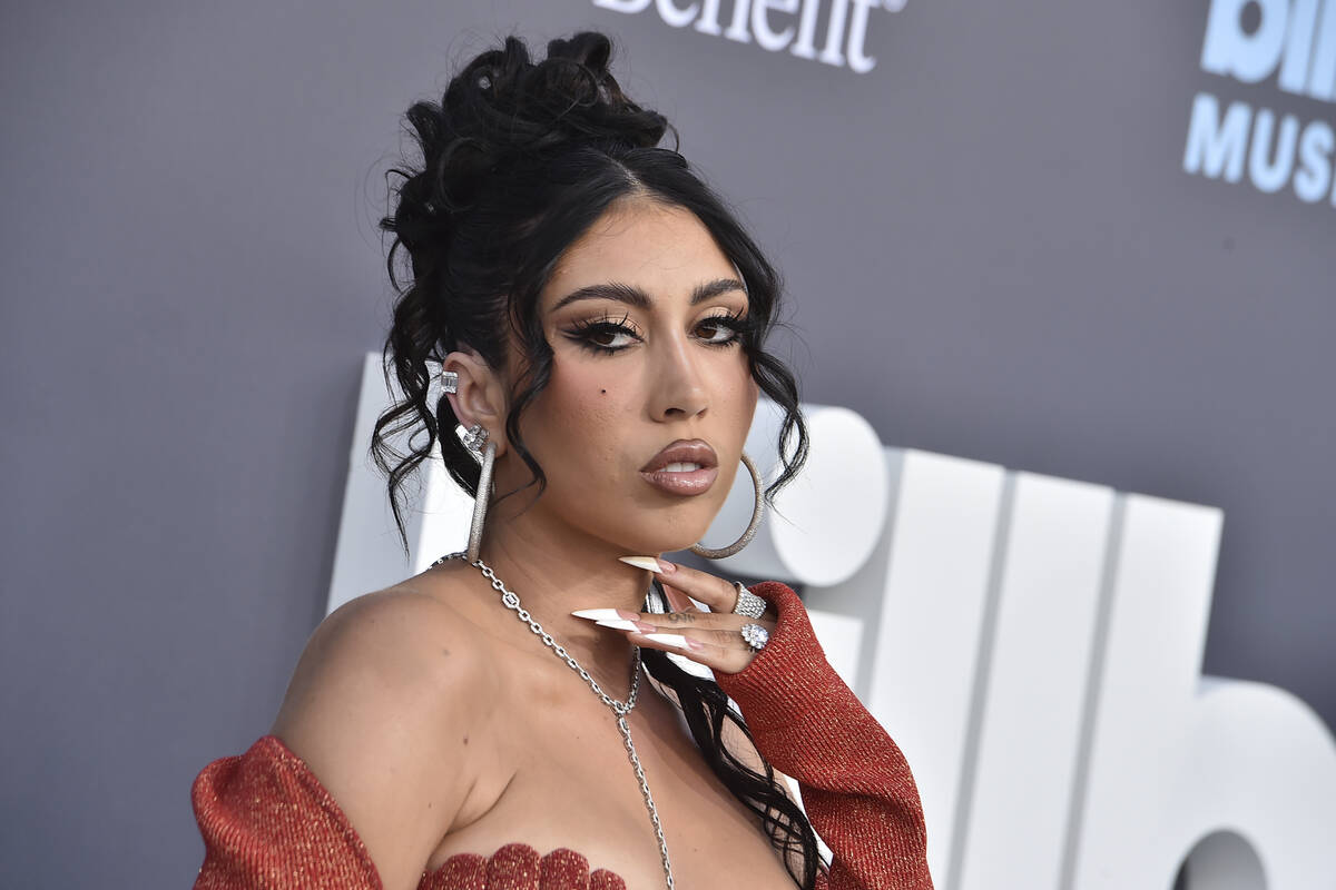 Kali Uchis arrives at the Billboard Music Awards on Sunday, May 15, 2022, at the MGM Grand Gard ...