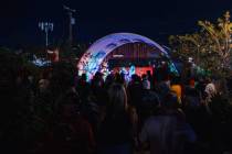 Stolen Street Signs performs at Dustland Saturday, June 20, 2026, in Las Vegas. (Madeline Carte ...