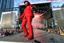 Ne-Yo performs during the Lovers & Friends music festival on Saturday, May 14, 2022, in Las ...