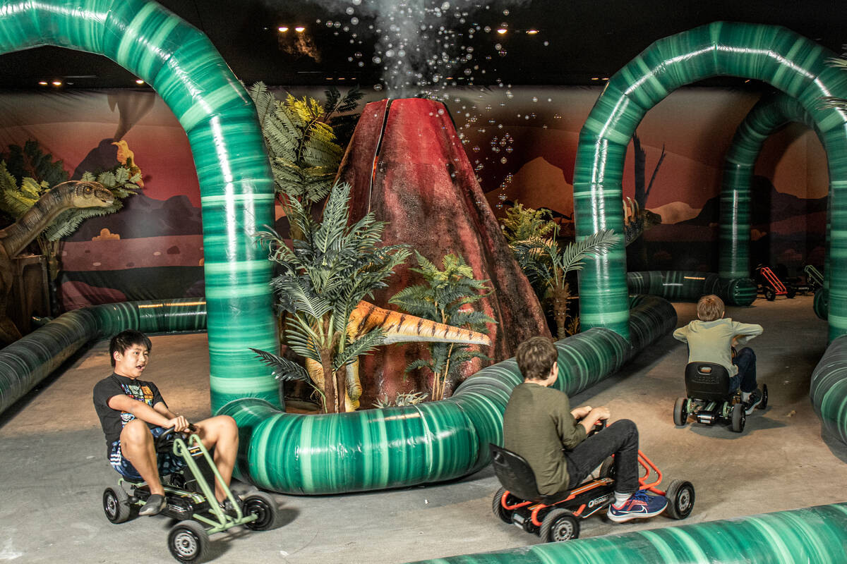 Pedal-powered go-karts are available for kids at Dinosaur Outpost. (Dinosaur Outpost)