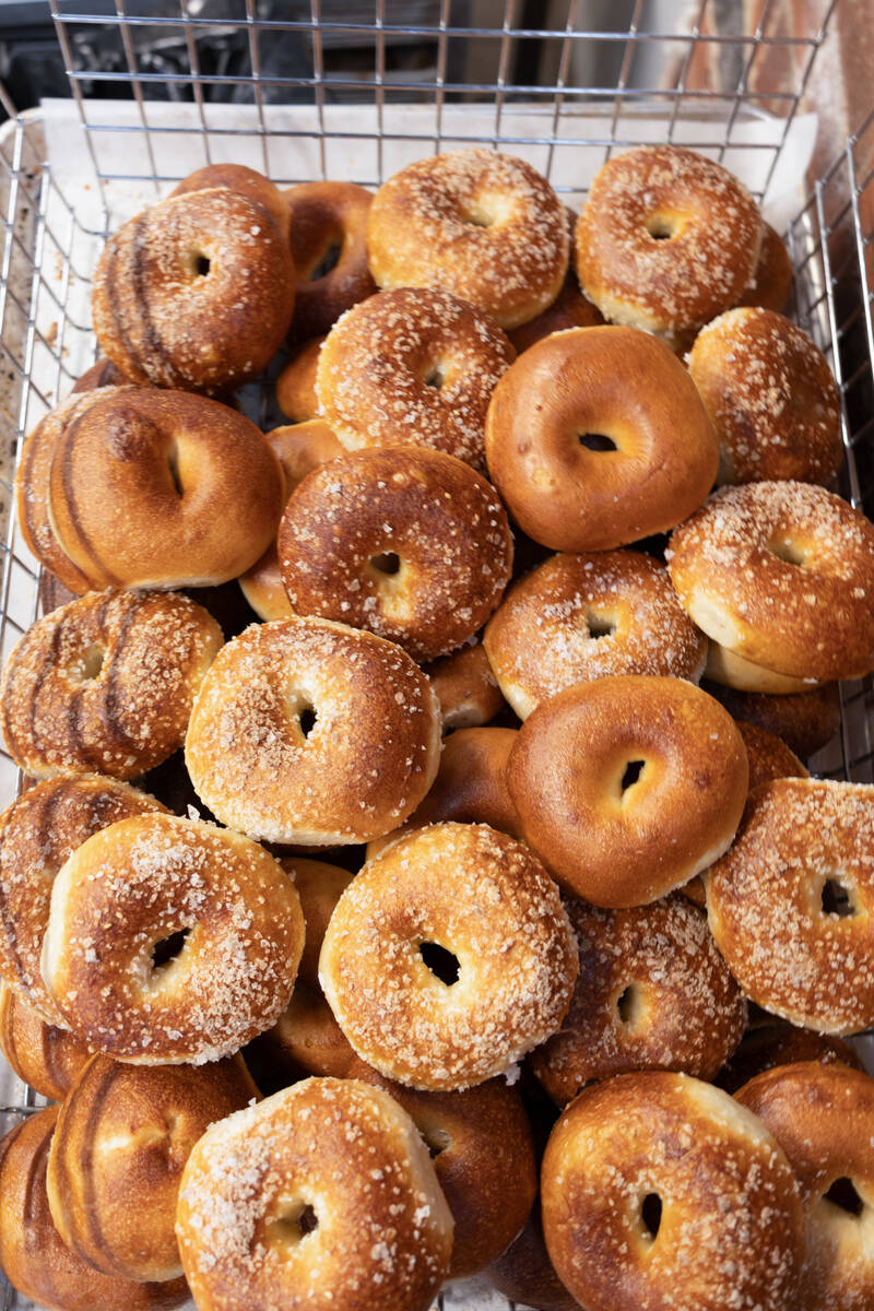 A selection of bagels from PopUp Bagels, which is opening a Henderson shop, its first in the La ...