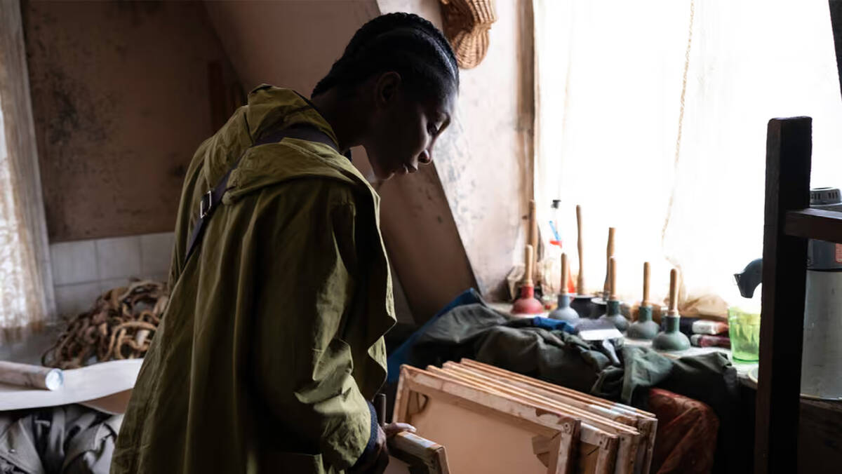Michaela Cole in "The Christophers." (Neon Films)