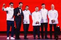 MICHELIN star chefs pose during the MICHELIN Guide Southwest ceremony at the Fontainebleau Wedn ...