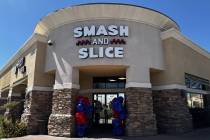 The exterior of Smash and Slice 2, which opened in late August 2026 in southwest Las Vegas. (Sm ...
