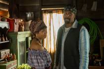 This image released by Paramount Pictures shows Regina Hall, left, and Shawn Wayans in a scene ...