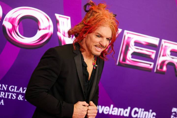 Carrot Top walks the red carpet at the Power of Love gala at the MGM Grand Garden Arena Saturda ...
