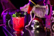 A nice and frosty Stray Dog Grog awaits drinking within the dog/pirate themed tiki bar Stray Pi ...