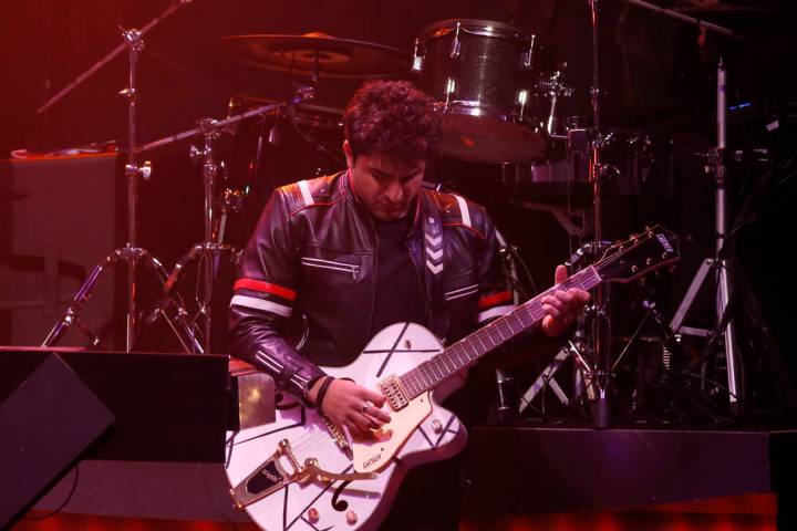Guitarist/keyboadrist Vinny "Vin A" Adinolfi III of The Bronx Wanderers performs during his gra ...