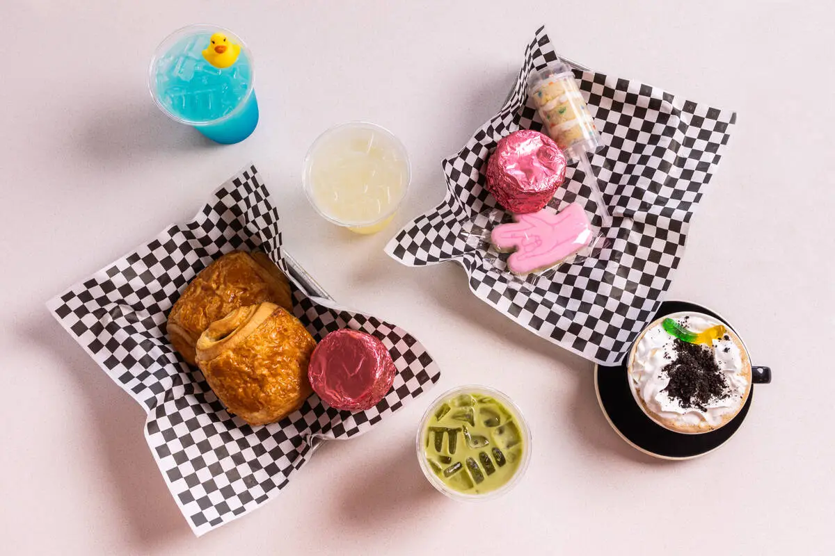 Snacks and drinks from Dig It Coffee Co., the Las Vegas coffee shop that trains workers with disabilities and opens its southwest location Oct. 3, 2026