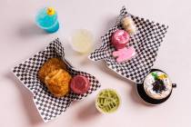 Snacks and drinks from Dig It Coffee Co., which has a downtown Las Vegas store, is opening a se ...