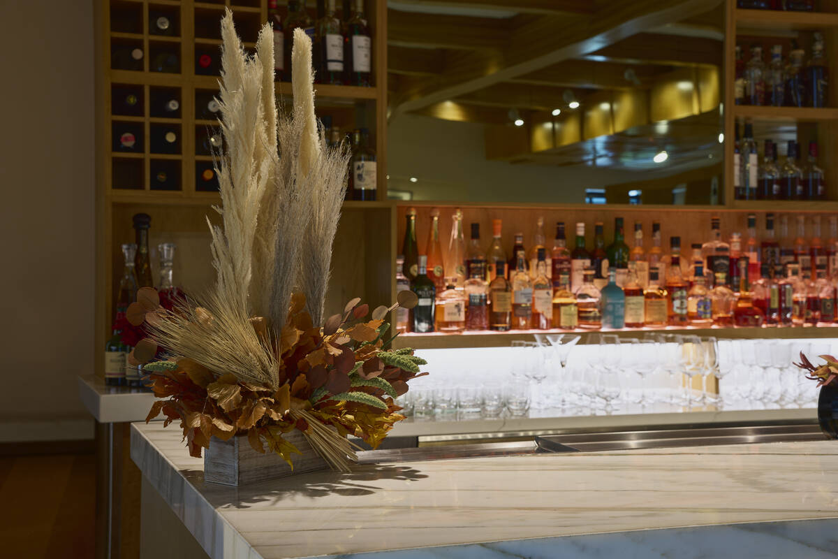 Fall 2026 harvest decor at Michael Mina in Bellagio on the Las Vegas Strip. (Michael Mina)