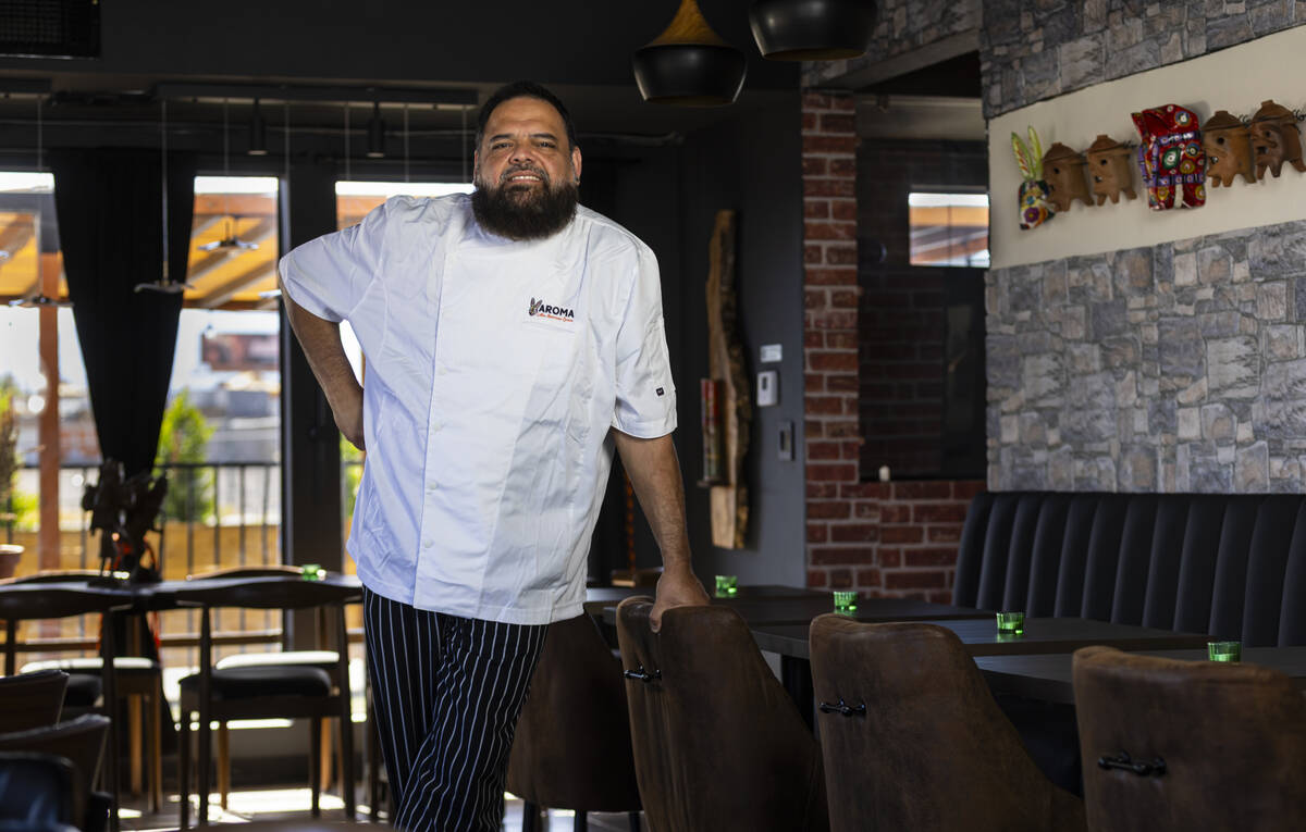 Chef Steve Kestler poses for a portrait at Aroma Latin American Cocina on Wednesday, May 27, 20 ...