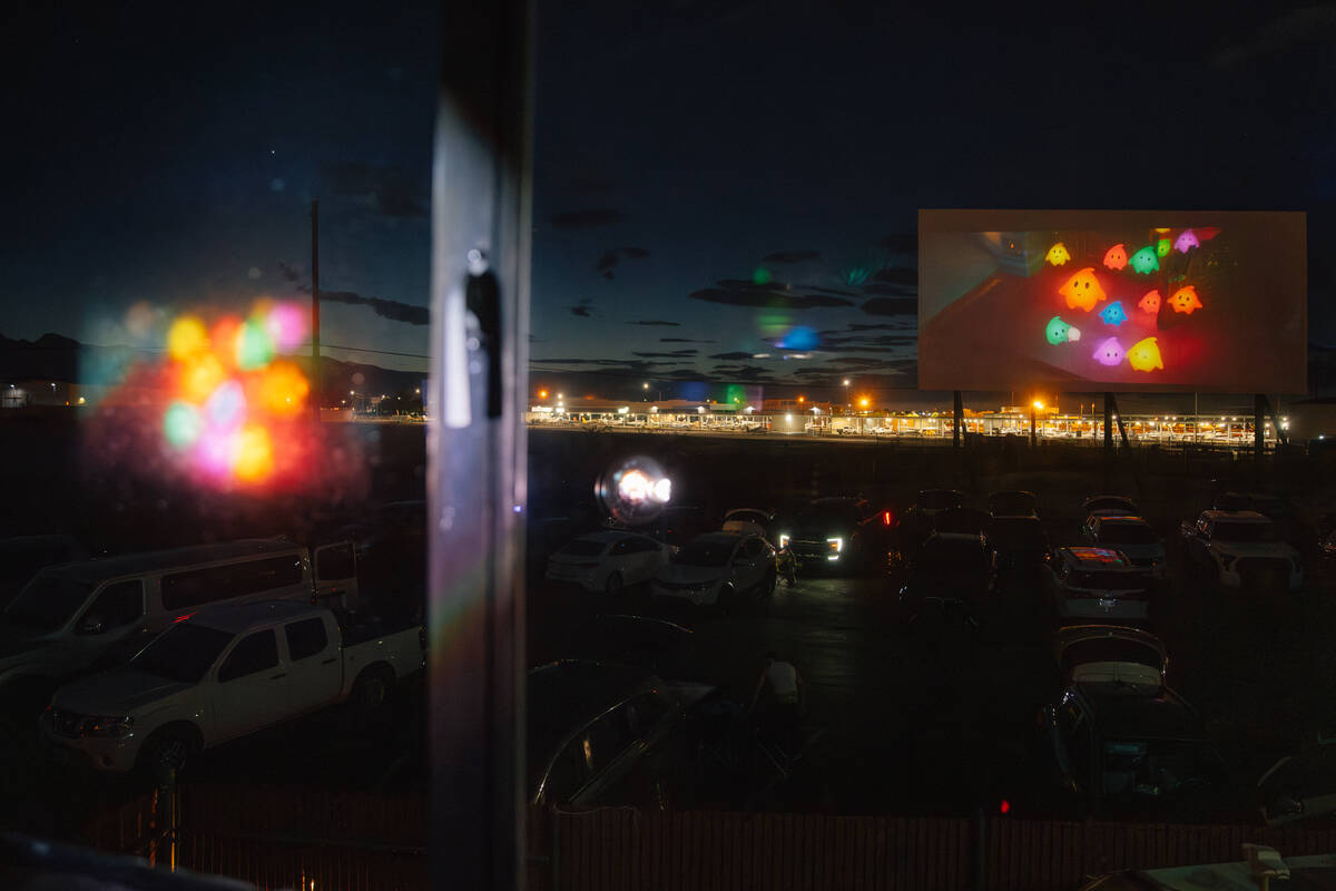 The West Wind Drive-In Friday, April 24, 2026, in Las Vegas. (Madeline Carter/neon)