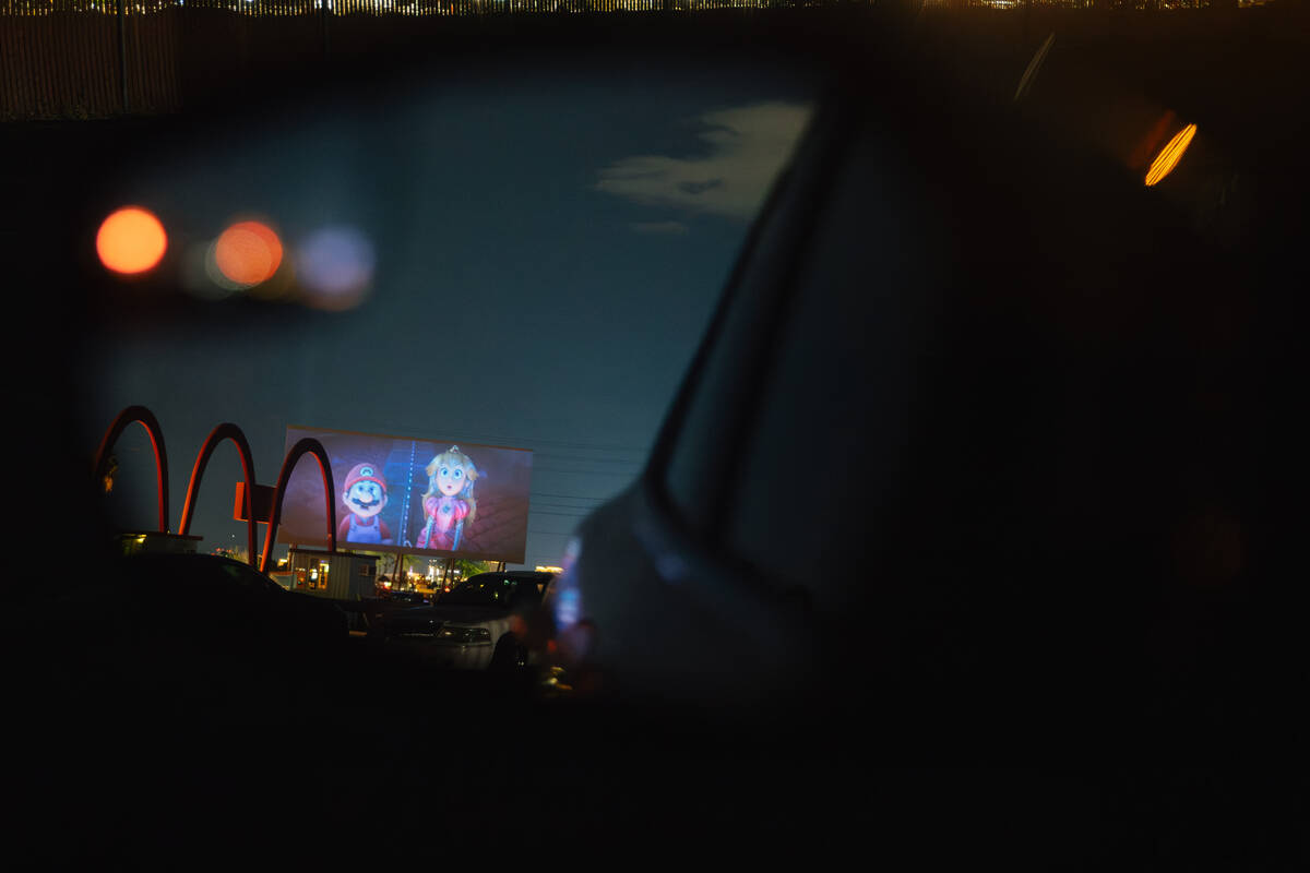 The West Wind Drive-In Friday, April 24, 2026, in Las Vegas. (Madeline Carter/neon)