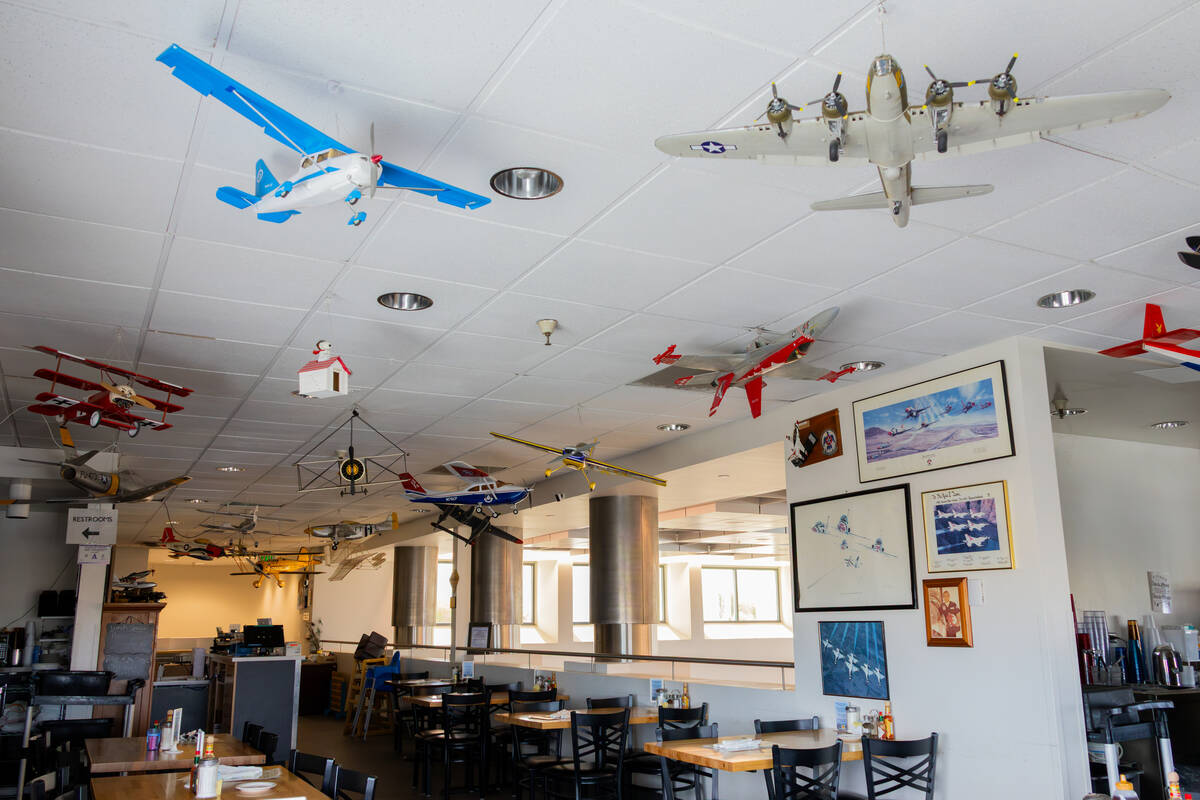 Decor is seen at Sunshine and Tailwinds Cafe in North Las Vegas. (Harry Reid International Airport)