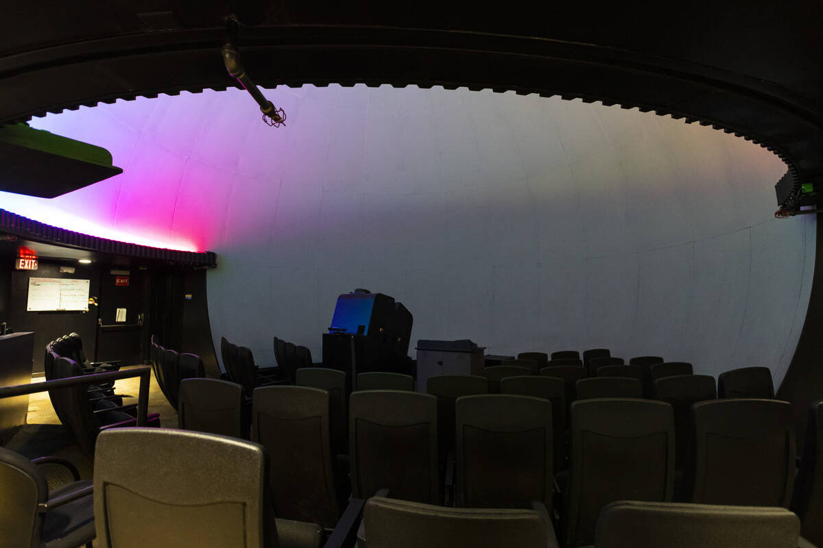A view of the CSN Planetarium on Thursday, Sept. 24, 2026, in North Las Vegas. (Chase Stevens/L ...