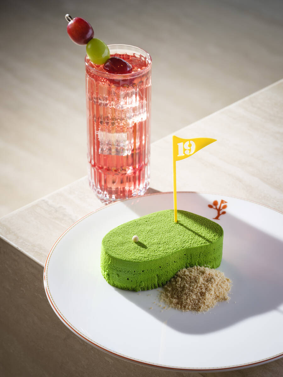 A 19th Hole cocktail from Wynn's Cliff House Grill, the new restaurant overlooking the 18th gre ...