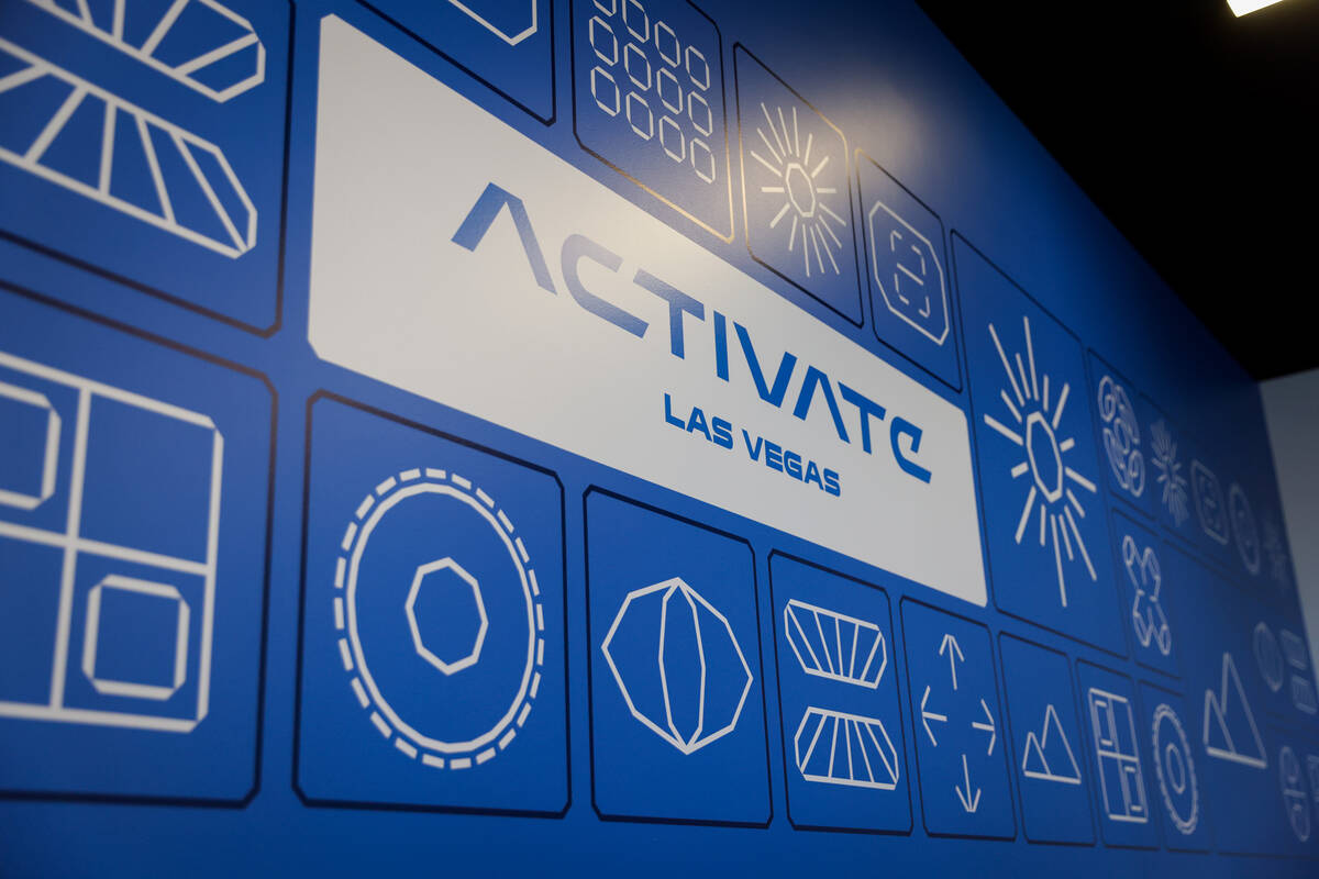 Activate Games logo in the lobby of Activate Games at Town Square on Thursday, Oct. 1, 2026, in ...