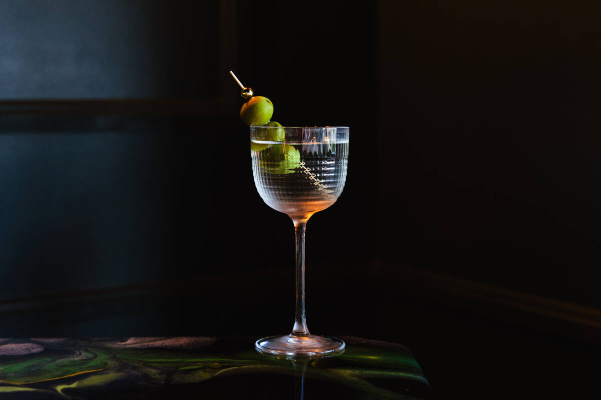 A martini from JP's Brasserie & Sports Den, a restaurant opening in late October 2026 on West S ...