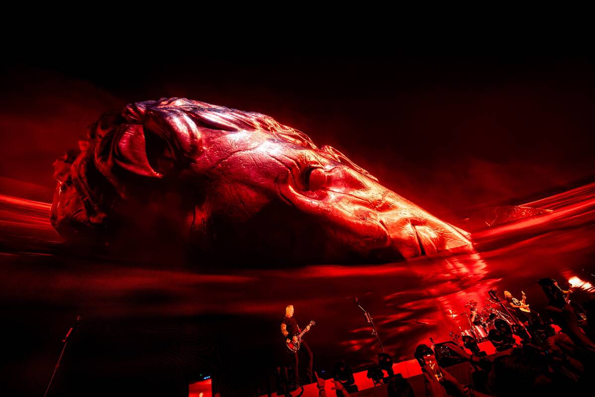 Metallica rocks the Sphere in the opening weekend of "Life Burns Faster" on Saturday, Oct. 3, 2 ...