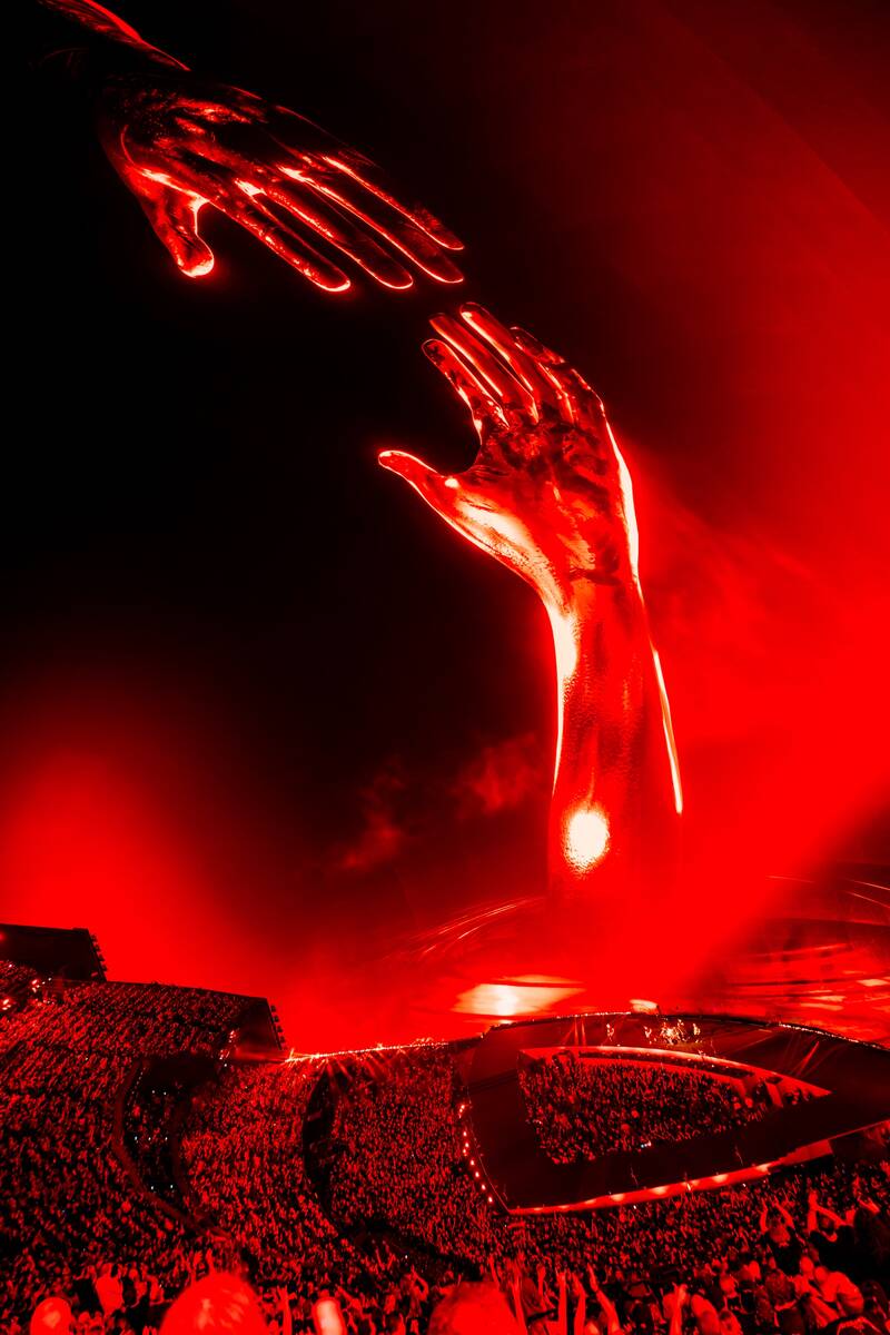 Metallica rocks the Sphere in the opening weekend of "Life Burns Faster" on Saturday, Oct. 3, 2 ...