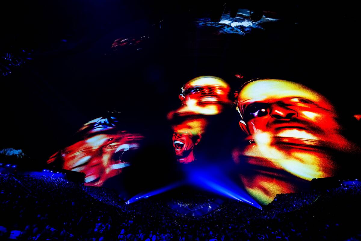 Metallica rocks the Sphere in the opening weekend of "Life Burns Faster" on Saturday, Oct. 3, 2 ...