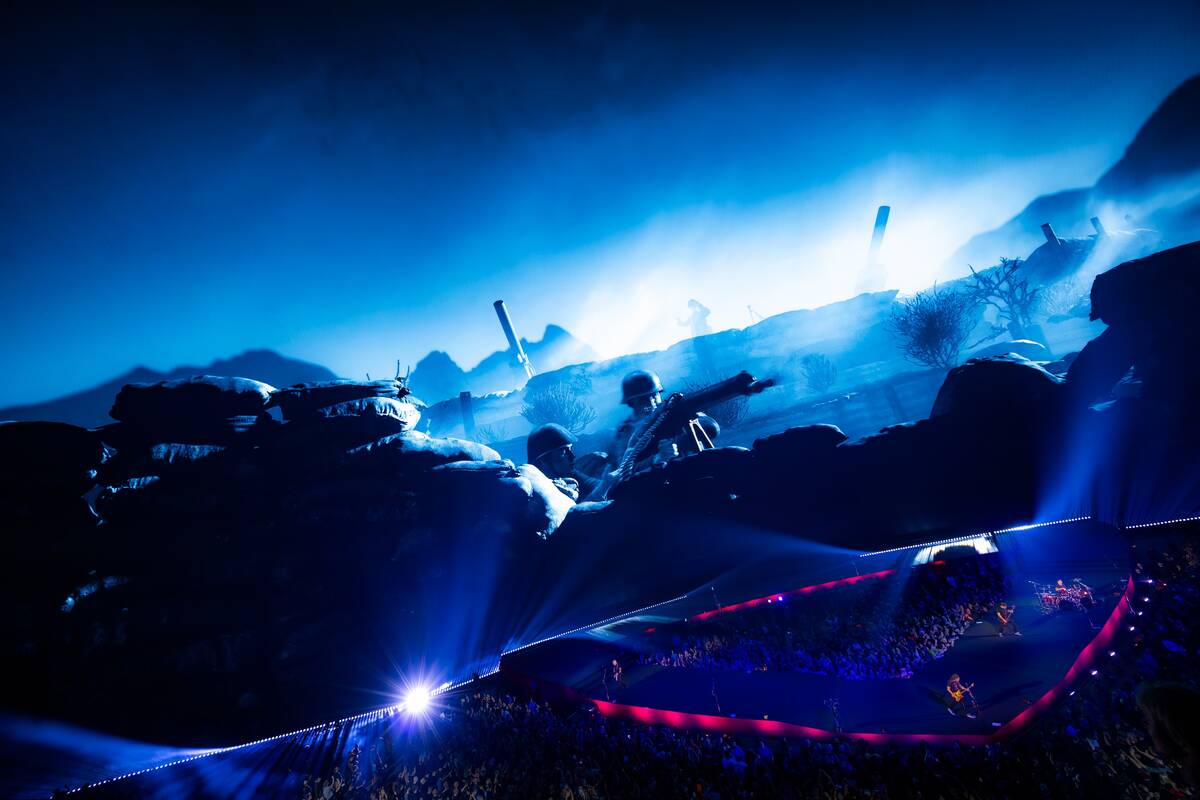 Metallica rocks the Sphere in the opening weekend of "Life Burns Faster" on Saturday, Oct. 3, 2 ...