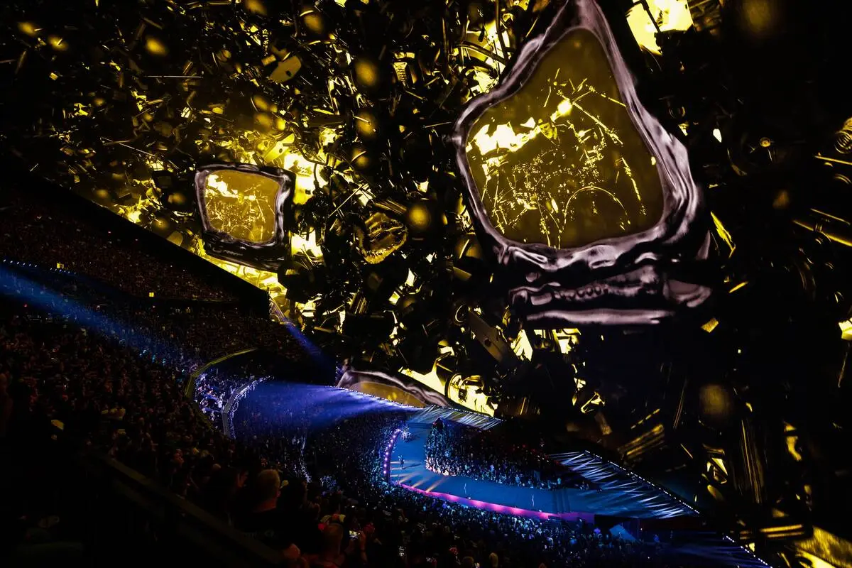 Metallica rocks the Sphere in the opening weekend of "Life Burns Faster" on Saturday, Oct. 3, 2 ...