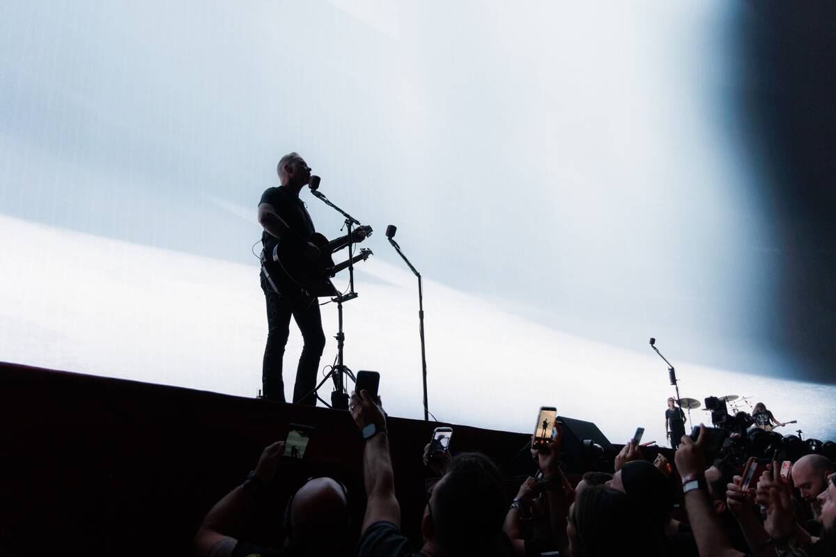 Metallica rocks the Sphere in the opening weekend of "Life Burns Faster" on Saturday, Oct. 3, 2 ...