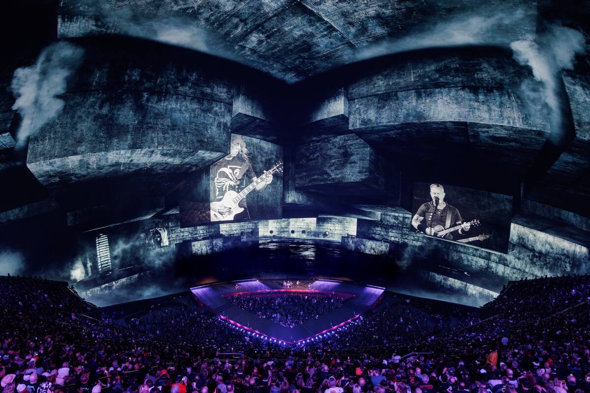 Metallica rocks the Sphere in the opening weekend of "Life Burns Faster" on Saturday, Oct. 3, 2 ...