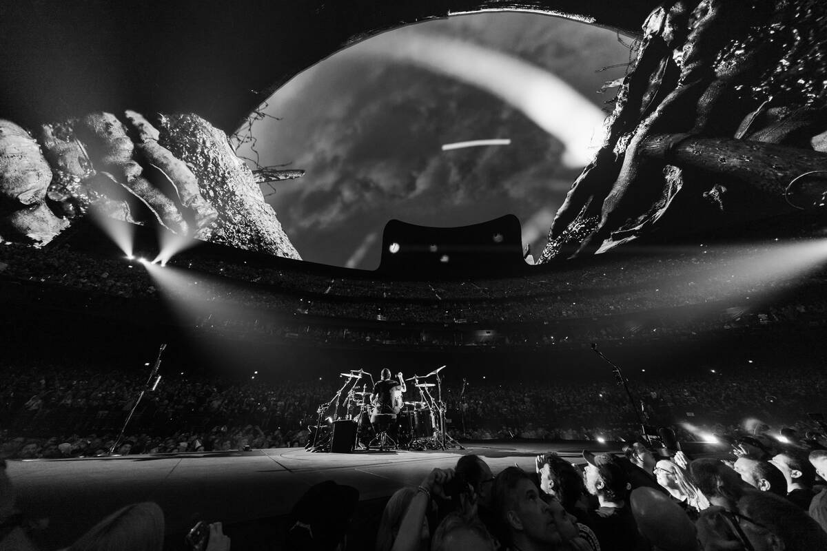 Metallica rocks the Sphere in the opening weekend of "Life Burns Faster" on Saturday, Oct. 3, 2 ...