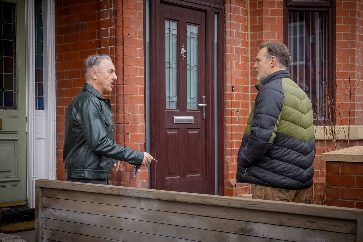 Alan Cumming, left, and David Morrissey in "Tip Toe." (Ben Blackall/Channel 4/Starz/TNS)