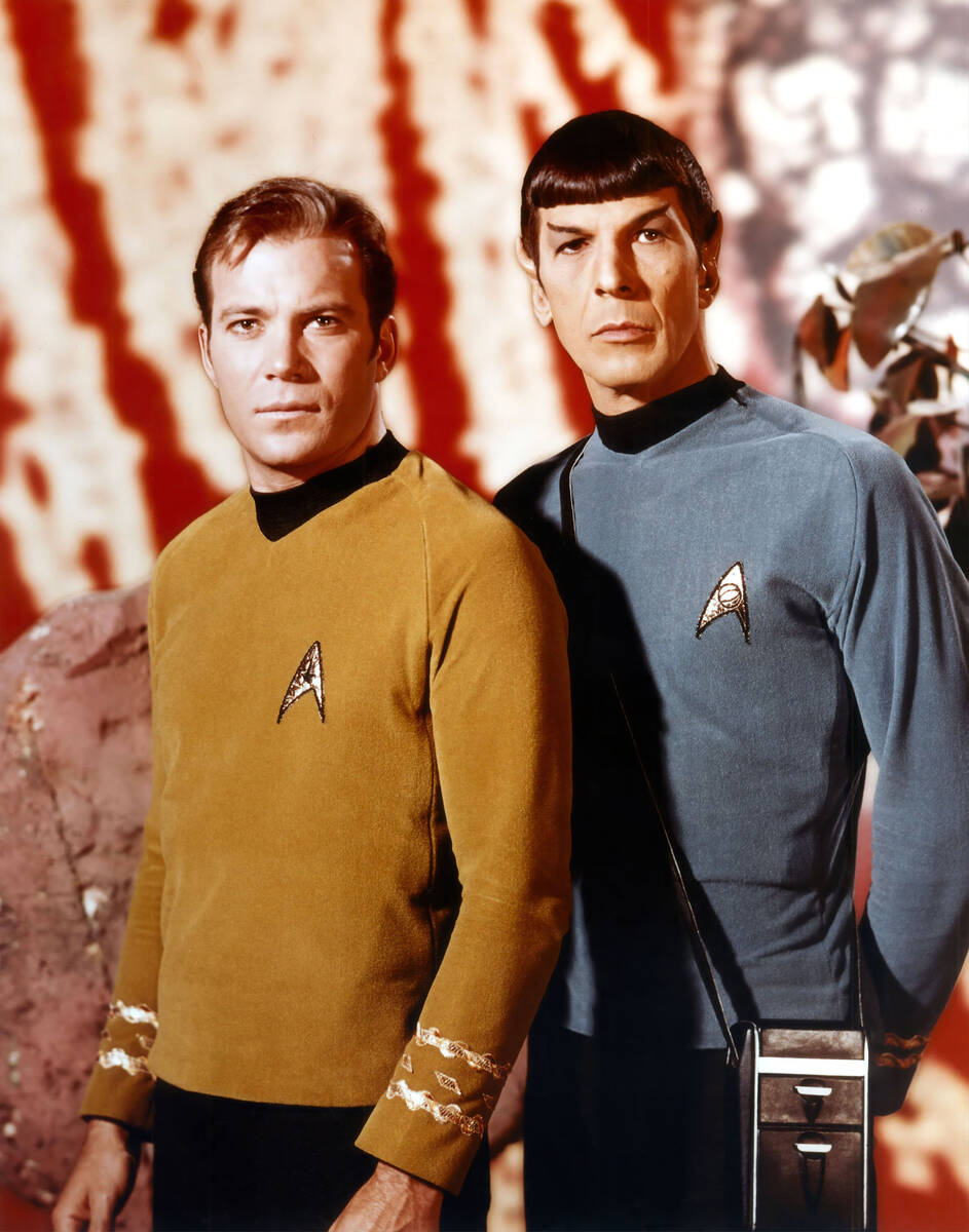 William Shatner, left, and Leonard Nimoy in "Star Trek." (Paramount TV/Zuma Press/TNS)