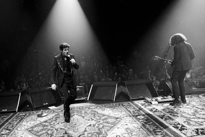 Brandon Flowers is shown in his premiere at Encore Theater at Wynn Las Vegas on Monday, Oct. 6, ...