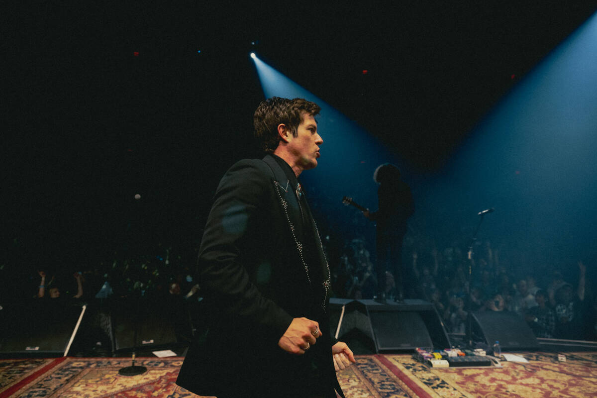 Brandon Flowers is shown in his premiere at Encore Theater at Wynn Las Vegas on Monday, Oct. 6, ...