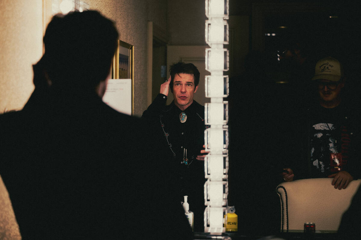Brandon Flowers is shown in his premiere at Encore Theater at Wynn Las Vegas on Monday, Oct. 6, ...