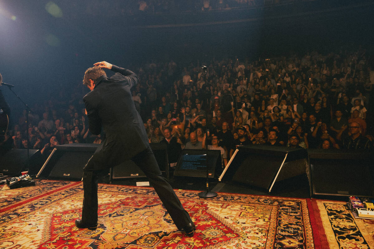 Brandon Flowers is shown in his premiere at Encore Theater at Wynn Las Vegas on Monday, Oct. 6, ...