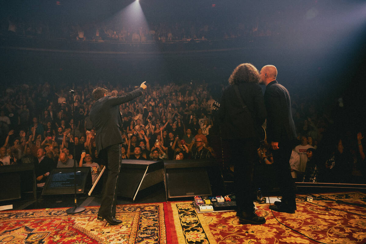 Brandon Flowers is shown in his premiere at Encore Theater at Wynn Las Vegas on Monday, Oct. 6, ...